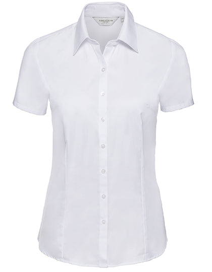 Ladies´ Short Sleeve Herringbone Shirt (Z963F)
